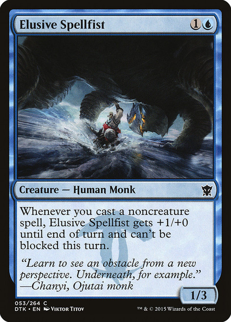 Elusive Spellfist\nDragons of Tarkir\nSingle\nMagic The Gathering