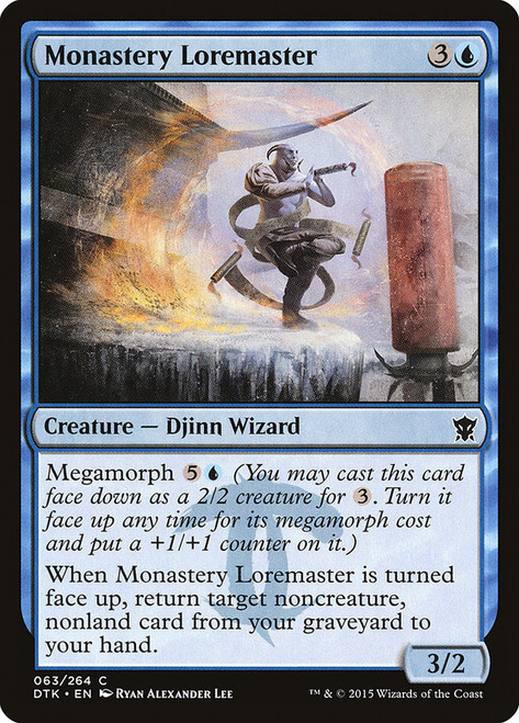 Monastery Loremaster\nDragons of Tarkir\nSingle\nMagic The Gathering