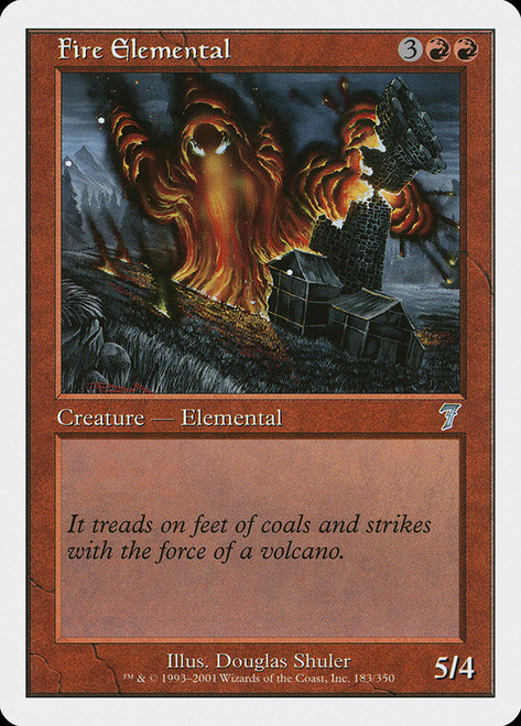 Fire Elemental\n7th Edition\nSingle\nMagic The Gathering