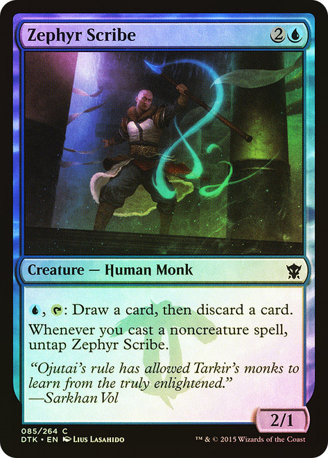 Zephyr Scribe\nDragons of Tarkir\nSingle\nMagic The Gathering