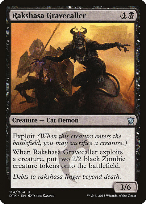 Rakshasa Gravecaller\nDragons of Tarkir\nSingle\nMagic The Gathering
