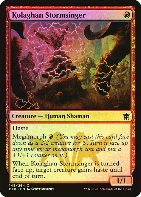 Kolaghan Stormsinger\nDragons of Tarkir\nSingle\nMagic The Gathering