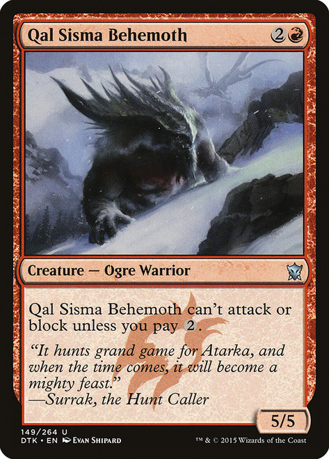 Qal Sisma Behemoth\nDragons of Tarkir\nSingle\nMagic The Gathering