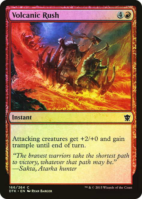 Volcanic Rush\nDragons of Tarkir\nSingle\nMagic The Gathering