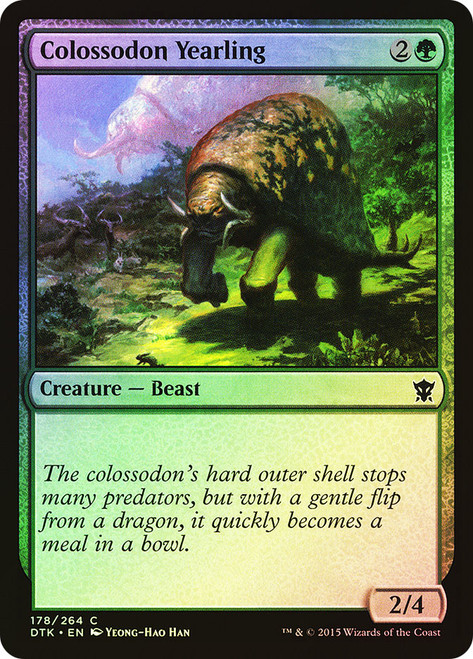 Colossodon Yearling\nDragons of Tarkir\nSingle\nMagic The Gathering
