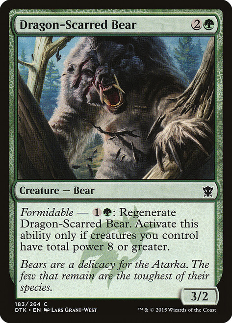 Dragon-Scarred Bear\nDragons of Tarkir\nSingle\nMagic The Gathering