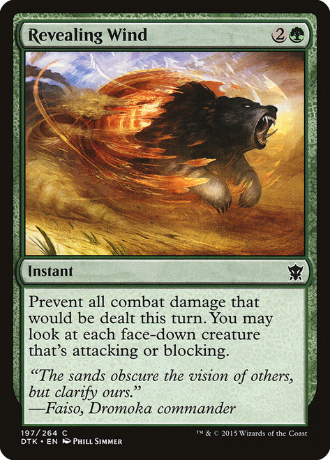 Revealing Wind\nDragons of Tarkir\nSingle\nMagic The Gathering