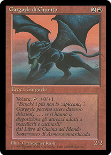 MTG Granite Gargoyle 4枚セット Granite Gargoyle (BB) | 3rd Edition - Black Border - French