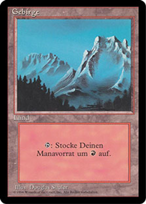 Mountain (A) (BB) | 3rd Edition - Black Border - German | Star City 