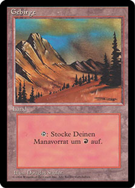 Mountain (C) (BB) | 3rd Edition - Black Border - German | Star 