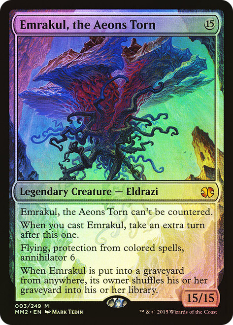 Emrakul, the Aeons Torn\nModern Masters: 2015 Edition\nSingle\nMagic The Gathering