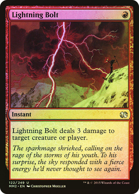 Lightning Bolt\nModern Masters: 2015 Edition\nSingle\nMagic The Gathering