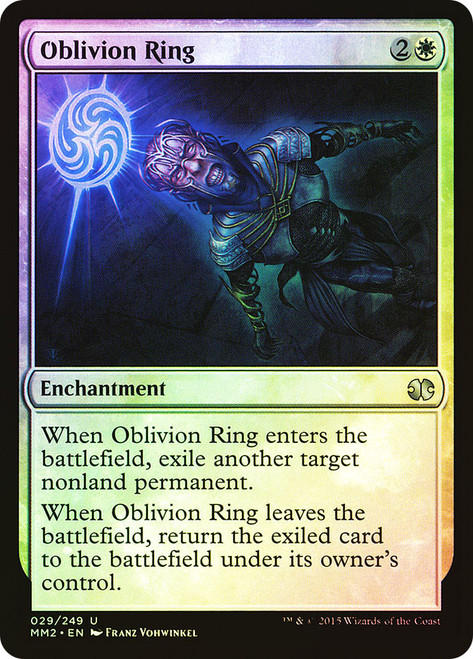 Oblivion Ring\nModern Masters: 2015 Edition\nSingle\nMagic The Gathering