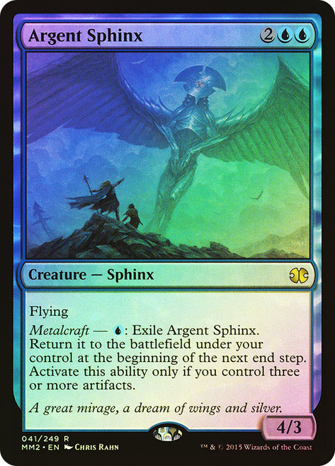 Argent Sphinx\nModern Masters: 2015 Edition\nSingle\nMagic The Gathering