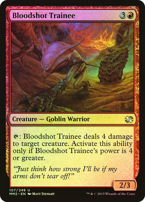 Bloodshot Trainee\nModern Masters: 2015 Edition\nSingle\nMagic The Gathering