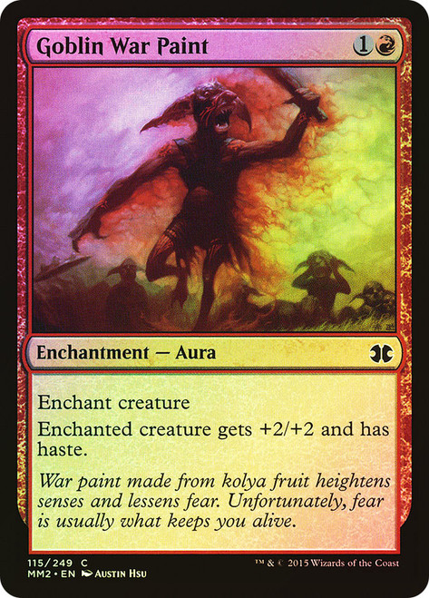 Goblin War Paint\nModern Masters: 2015 Edition\nSingle\nMagic The Gathering