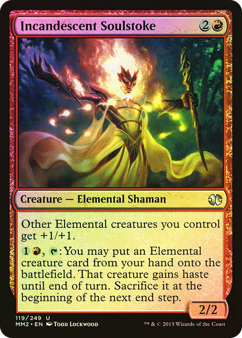 Incandescent Soulstoke\nModern Masters: 2015 Edition\nSingle\nMagic The Gathering
