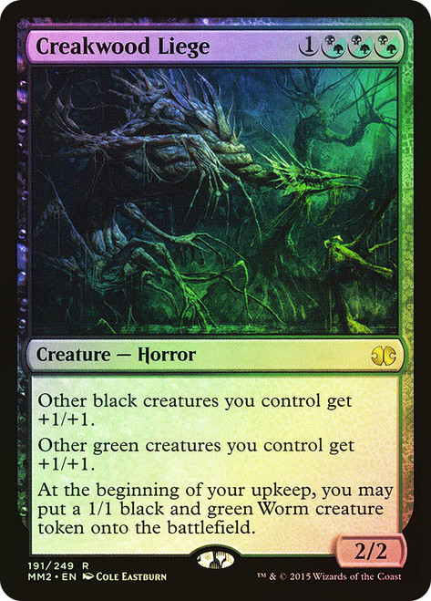 Creakwood Liege\nModern Masters: 2015 Edition\nSingle\nMagic The Gathering
