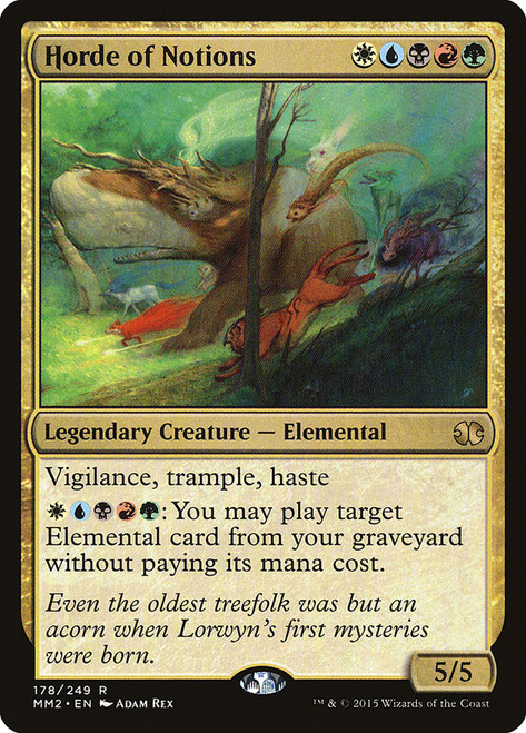 Horde of Notions\nModern Masters: 2015 Edition\nSingle\nMagic The Gathering