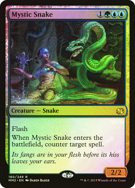 Mystic Snake\nModern Masters: 2015 Edition\nSingle\nMagic The Gathering