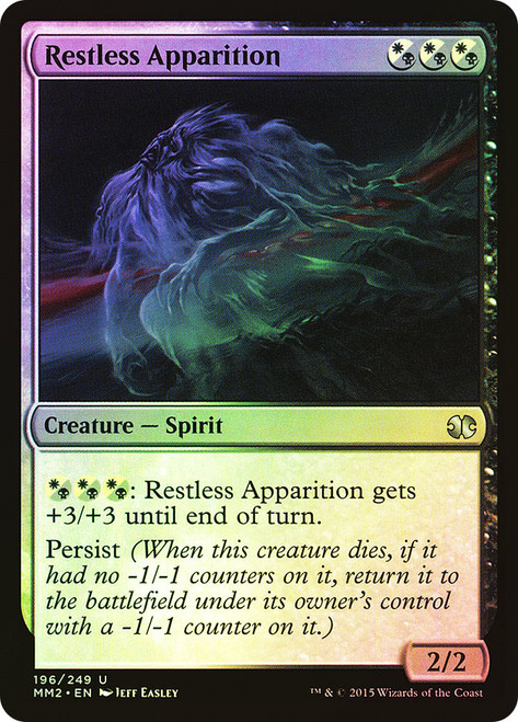 Restless Apparition\nModern Masters: 2015 Edition\nSingle\nMagic The Gathering