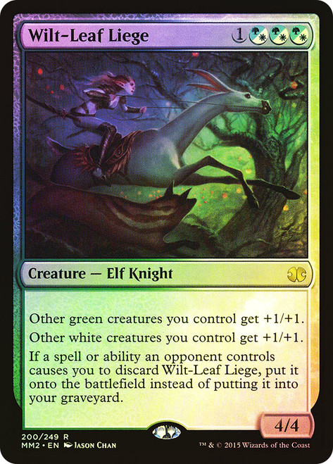 Wilt-Leaf Liege\nModern Masters: 2015 Edition\nSingle\nMagic The Gathering
