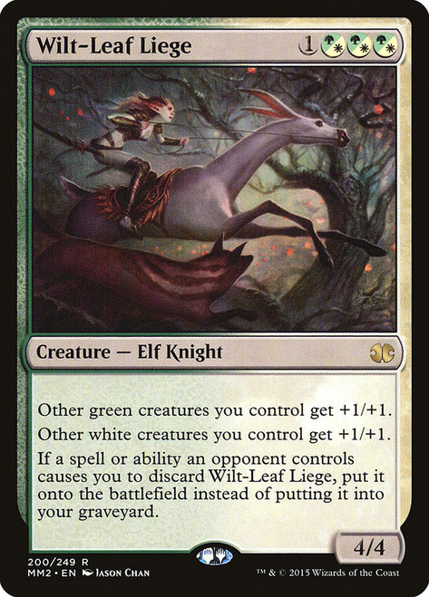Wilt-Leaf Liege\nModern Masters: 2015 Edition\nSingle\nMagic The Gathering
