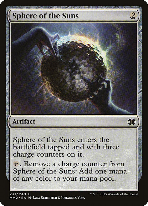 Sphere of the Suns\nModern Masters: 2015 Edition\nSingle\nMagic The Gathering