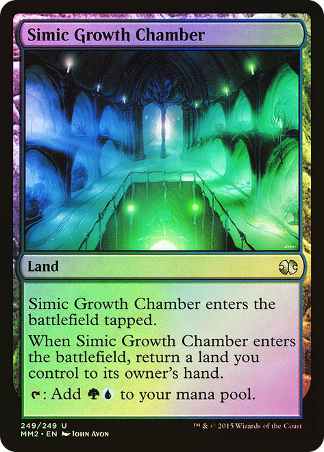 Simic Growth Chamber\nModern Masters: 2015 Edition\nSingle\nMagic The Gathering