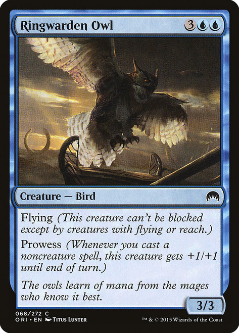 Ringwarden Owl\nMagic Origins\nSingle\nMagic The Gathering