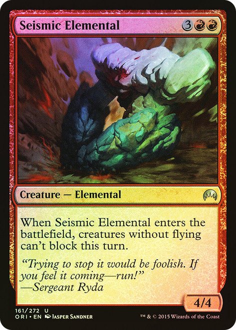 Seismic Elemental\nMagic Origins\nSingle\nMagic The Gathering