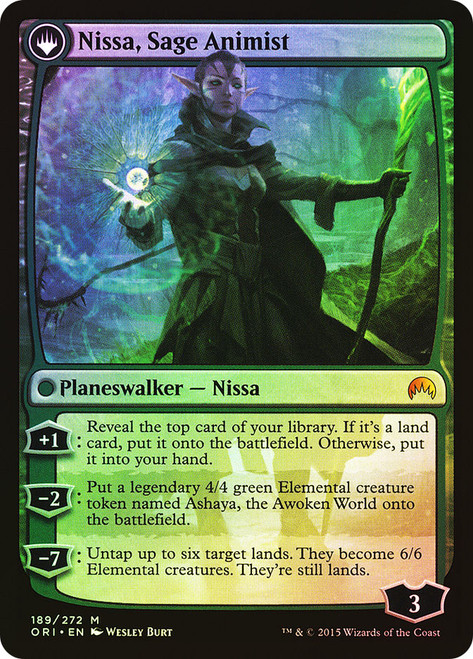 Nissa, Vastwood Seer // Nissa, Sage Animist | Magic Origins | Star City  Games