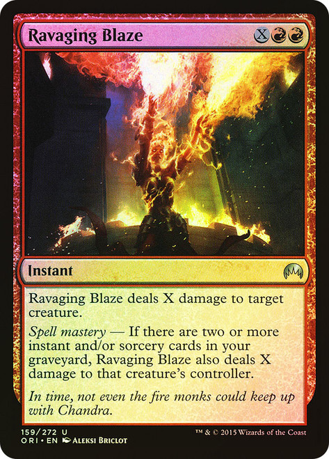 Ravaging Blaze\nMagic Origins\nSingle\nMagic The Gathering