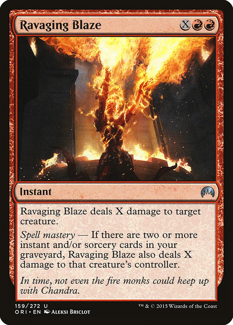 Ravaging Blaze\nMagic Origins\nSingle\nMagic The Gathering