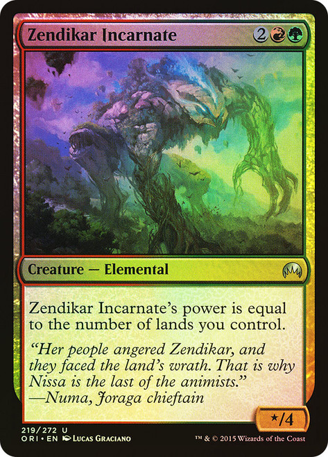 Zendikar Incarnate\nMagic Origins\nSingle\nMagic The Gathering