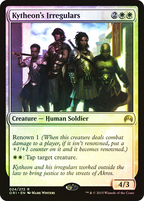 Kytheon's Irregulars\nMagic Origins\nSingle\nMagic The Gathering
