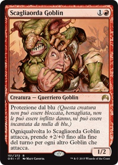 Goblin Piledriver
Magic Origins (Foil) - Italian
Single
Magic The Gathering