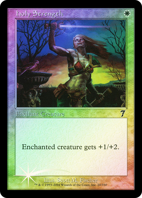 Holy Strength\n7th Edition\nSingle\nMagic The Gathering