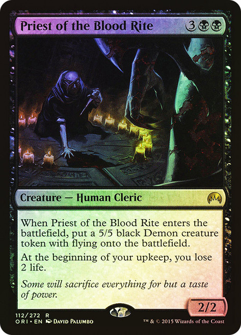 Priest of the Blood Rite\nMagic Origins\nSingle\nMagic The Gathering