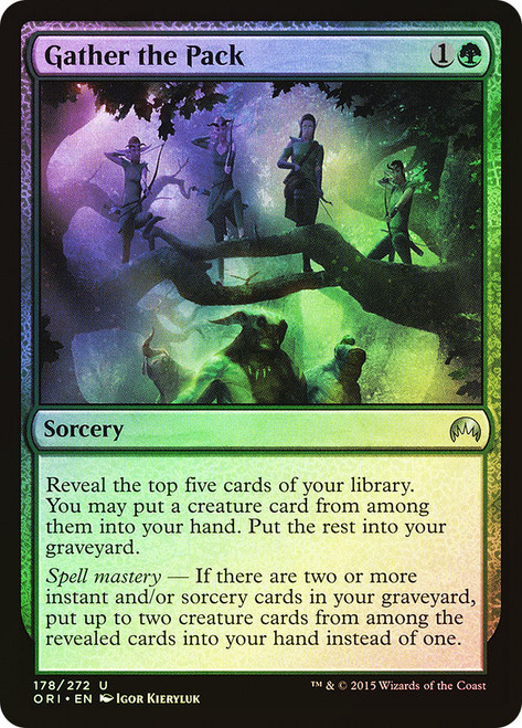 Gather the Pack\nMagic Origins\nSingle\nMagic The Gathering