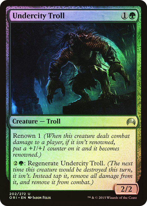 Undercity Troll\nMagic Origins\nSingle\nMagic The Gathering