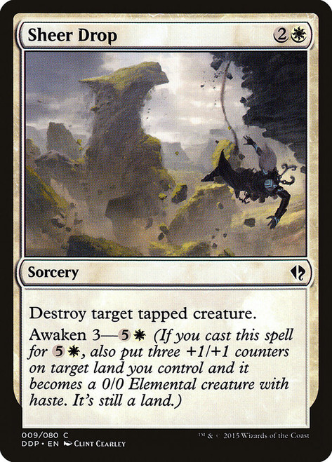 Sheer Drop\nDuel Decks: Zendikar vs. Eldrazi\nSingle\nMagic The Gathering