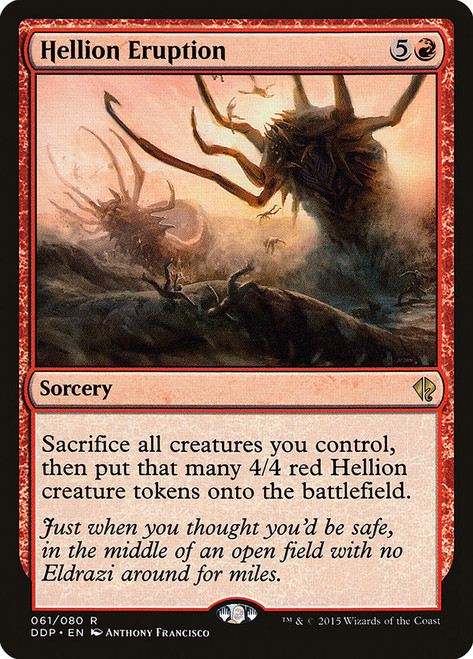 Hellion Eruption\nDuel Decks: Zendikar vs. Eldrazi\nSingle\nMagic The Gathering