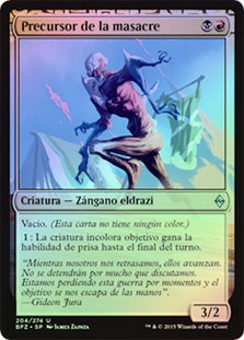 Forerunner of Slaughter
Battle for Zendikar (Foil) - Spanish
Single
Magic The Gathering