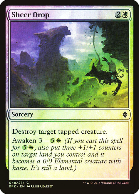 Sheer Drop\nBattle for Zendikar\nSingle\nMagic The Gathering