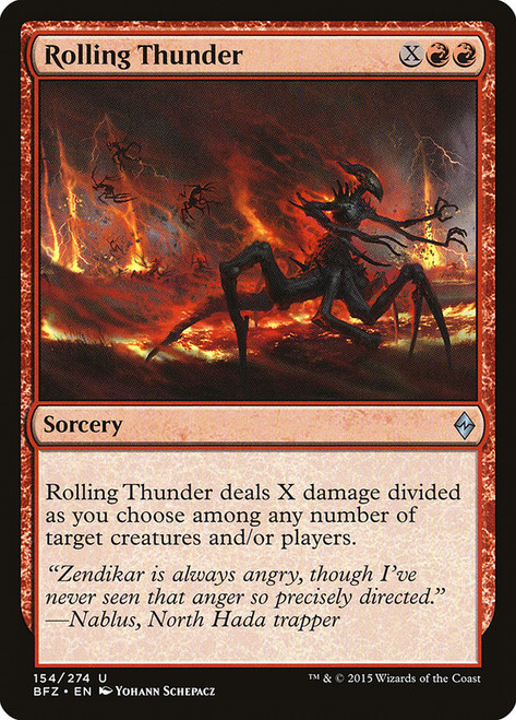 Rolling Thunder\nBattle for Zendikar\nSingle\nMagic The Gathering