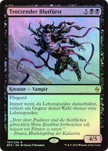 Defiant Bloodlord
Battle for Zendikar (Foil) - German
Single
Magic The Gathering