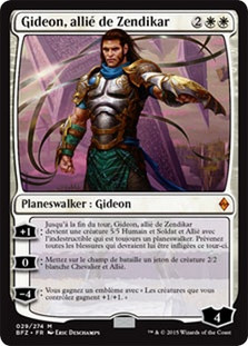 Gideon, Ally of Zendikar
Battle for Zendikar - French
Single
Magic The Gathering