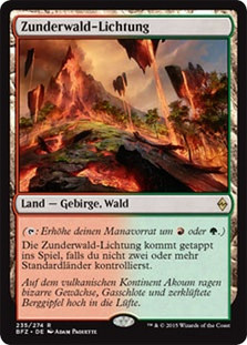 Cinder Glade
Battle for Zendikar - German
Single
Magic The Gathering