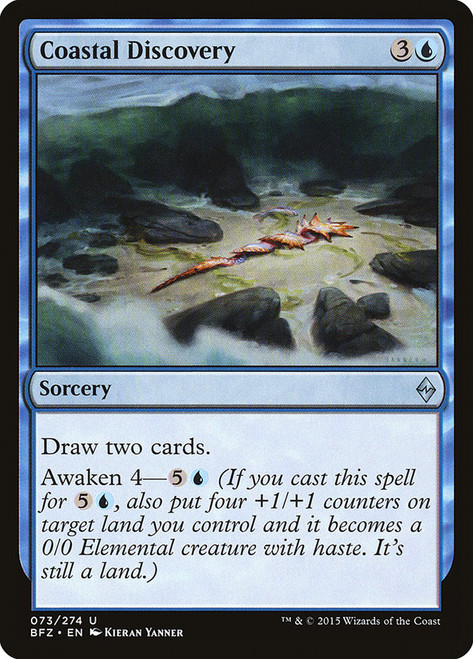 Coastal Discovery\nBattle for Zendikar\nSingle\nMagic The Gathering